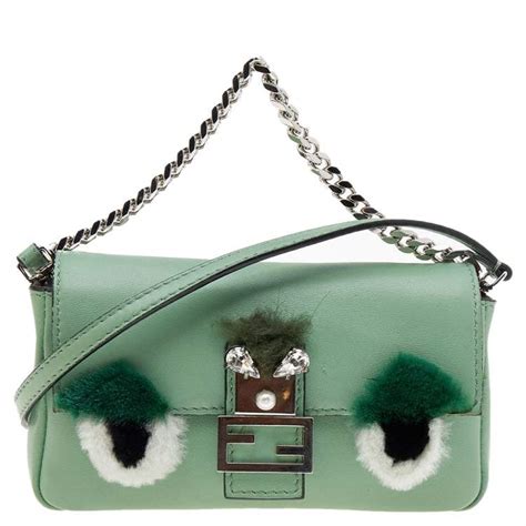 fendi mini baguette wallet bag|Fendi micro monster baguette.